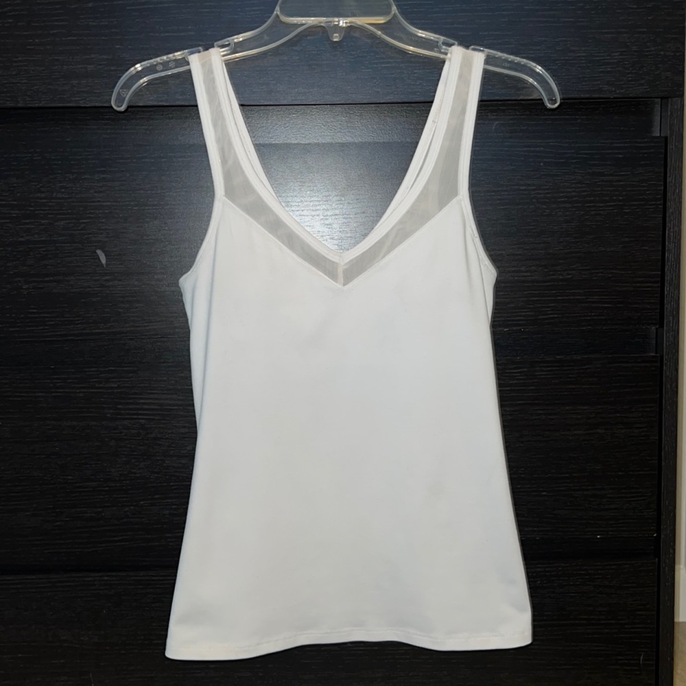 White Fabletics Tank